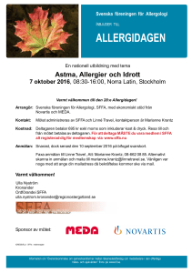 allergidagen - Svenska föreningen för Allergologi