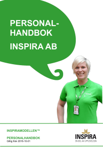 PERSONAL- HANDBOK INSPIRA AB
