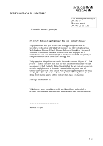 2014/15:301 Bristande uppföljning av dna