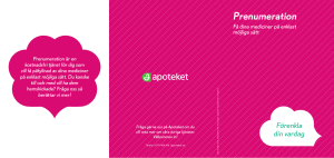 Prenumeration