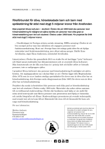 Pressmeddelande från Arvsfonden