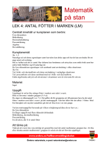 Matematik på stan