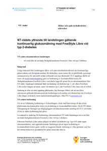 NT-rådets yttrande till landstingen gällande kontinuerlig