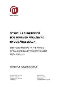 sexuella funktioner hos män med förvärvad