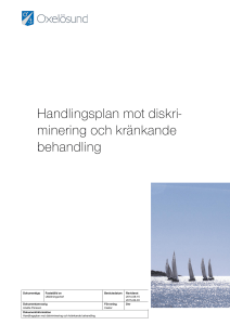 Handlingsplan mot diskriminering och kränkande behandling