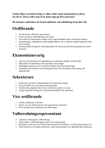 Ordförande i sektionsstyrelse