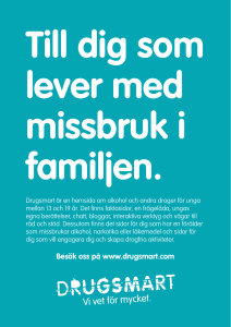 drugsmart affisch a4 turkos lever missbruk familjen