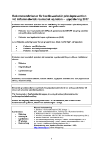 uppdatering 2017 - Svensk Reumatologisk Förening