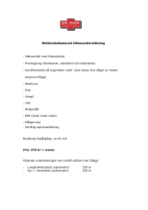 Sköterskebaserad hälsoundersökning