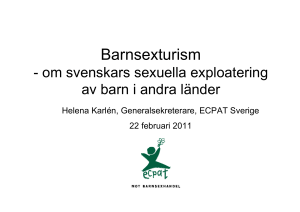Barnsexturism - Brottsoffermyndigheten
