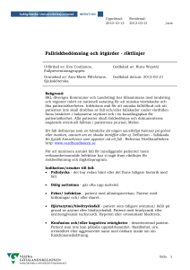 Fallriskbedömning och åtgärder