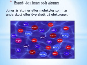 Repetition joner och atomer