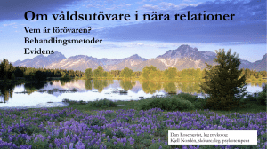 Om våldsutövare i nära relationer
