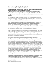 I en avhandling av Sandra Zetterström Fernaeus, vid Institutionen för