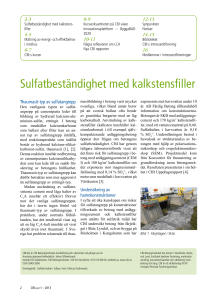 Sulfatbeständighet med kalkstensfiller