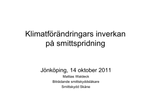 Klimat och smittspridning