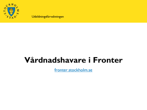 Vårdnadshavare i Fronter