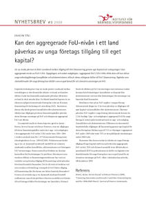 Kan den aggregerade Fo    niv  n i ett land o    niv  n i ett land niv  n i