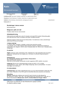 RS-bronkiolit hos barn