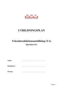 UTBILDNINGSPLAN