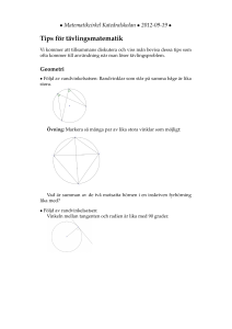Tips för tävlingsmatematik