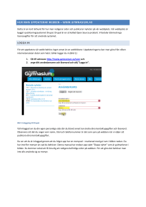 HUR MAN UPPDATERAR WEBBEN – WWW.GYMNASIUM.AX