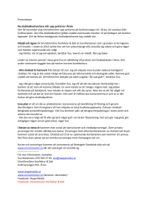 Pressrelease Ny chokladhantverkare slår upp portarna i Årsta Den