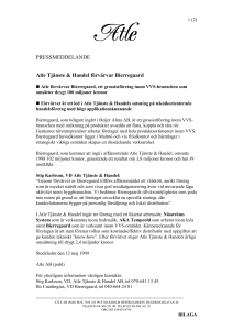 Pressmeddelande