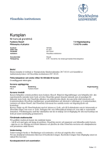 Kursplan, gäller från HT 2017