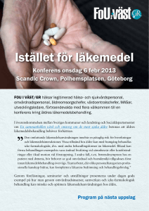 Istället för läkemedel