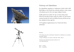 Teleskop och Stjärnkikare