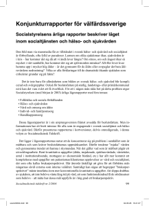 Konjunkturrapporter för välfärdssverige