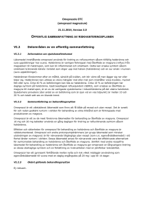 Omeprazole OTC (omeprazol magnesium) 21.11.2014