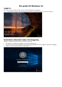 Din guide till Windows 10