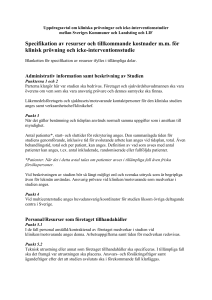 Avtal om kliniska prövningar mellan Landstingsförbundet och LIF