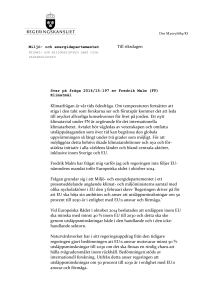 klimat- och miljöminister
