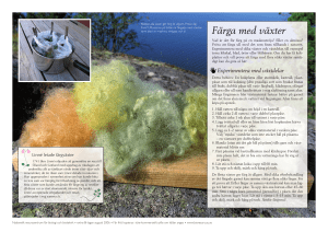 Färga med växter - Nationellt resurscentrum för biologi och bioteknik