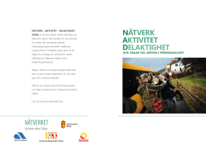 nätverk aktivitet delaktighet - NÄTVERKET | Idéburen sektor Skåne