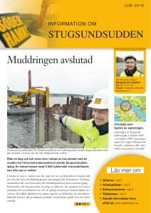 Muddringen avslutad STUGSUNDSUDDEN