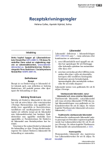 Receptskrivningsregler – Läkemedelsboken 2014