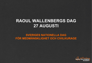 raoul 2016 – skolmaterial - Raoul Wallenberg Academy