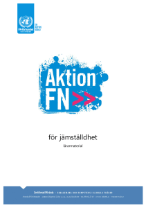 för jämställdhet - Svenska FN
