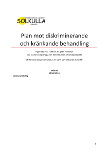 Plan mot diskriminerande och kränkande