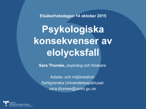 Sena följder efter strömgenomgång.