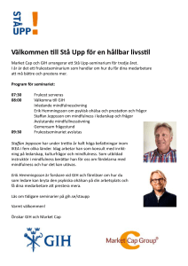 Välkommen till Stå Upp för en hållbar livsstil