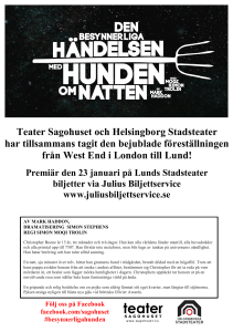 Teater Sagohuset och Helsingborg Stadsteater har