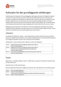 Kulturplan - Närpes stad