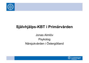 Internet-KBT i Primärvården