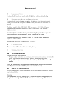 Antithrombin III Baxalta powder and solvent for solution for injection