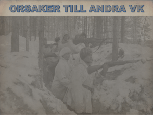 orsaker till andra vk